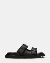 LUXOR Black Slide Footbed Men's Sandal | Steve Madden