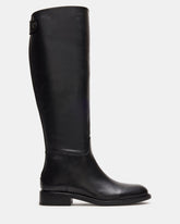 BEREN Black Leather Knee-High Women's Riding Boot | Steve Madden