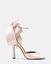 BOUGIE Ivory Satin Bow Women's Heel | Steve Madden