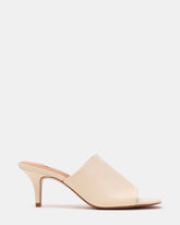 CIERA Bone Leather Square-Toe Mule Women's Kitten Heel | Steve Madden