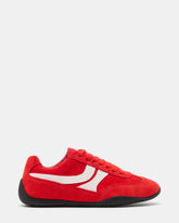 DOBSON Red Women's Low-Top Lace-Up Sneaker | Steve Madden