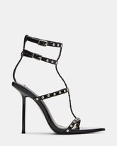 INA Black Multi Rhinestones Strappy Heel | Women's Heels | Steve Madden