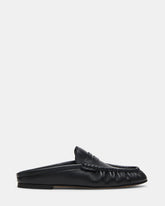RAFE Black Leather Slip-On Mule Women's Flat | Steve Madden