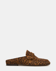 RAFE Leopard Suede Slip-On Mule Women's Loafer | Steve Madden