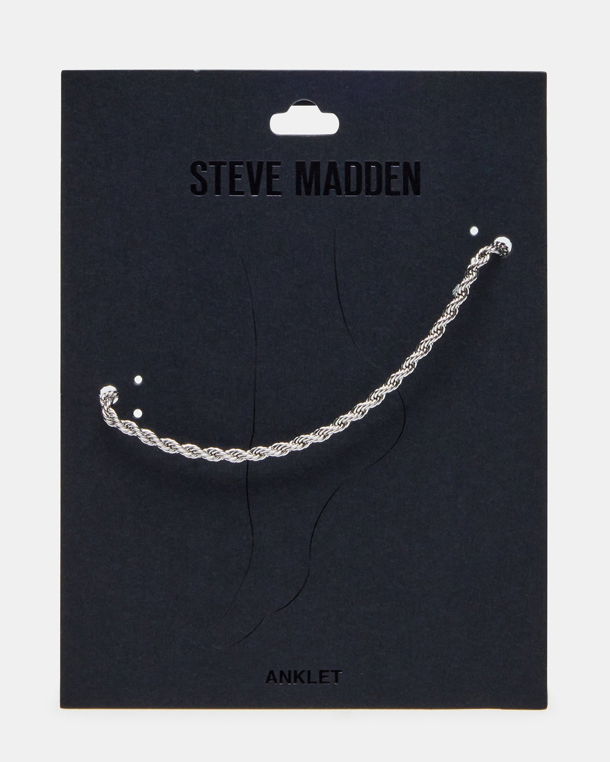 ROPE CHAIN ANKLET SILVER Women's Anklet | Steve Madden