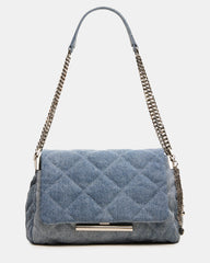 COLETTE Denim Quilted Chain Shoulder Handbag | Steve Madden