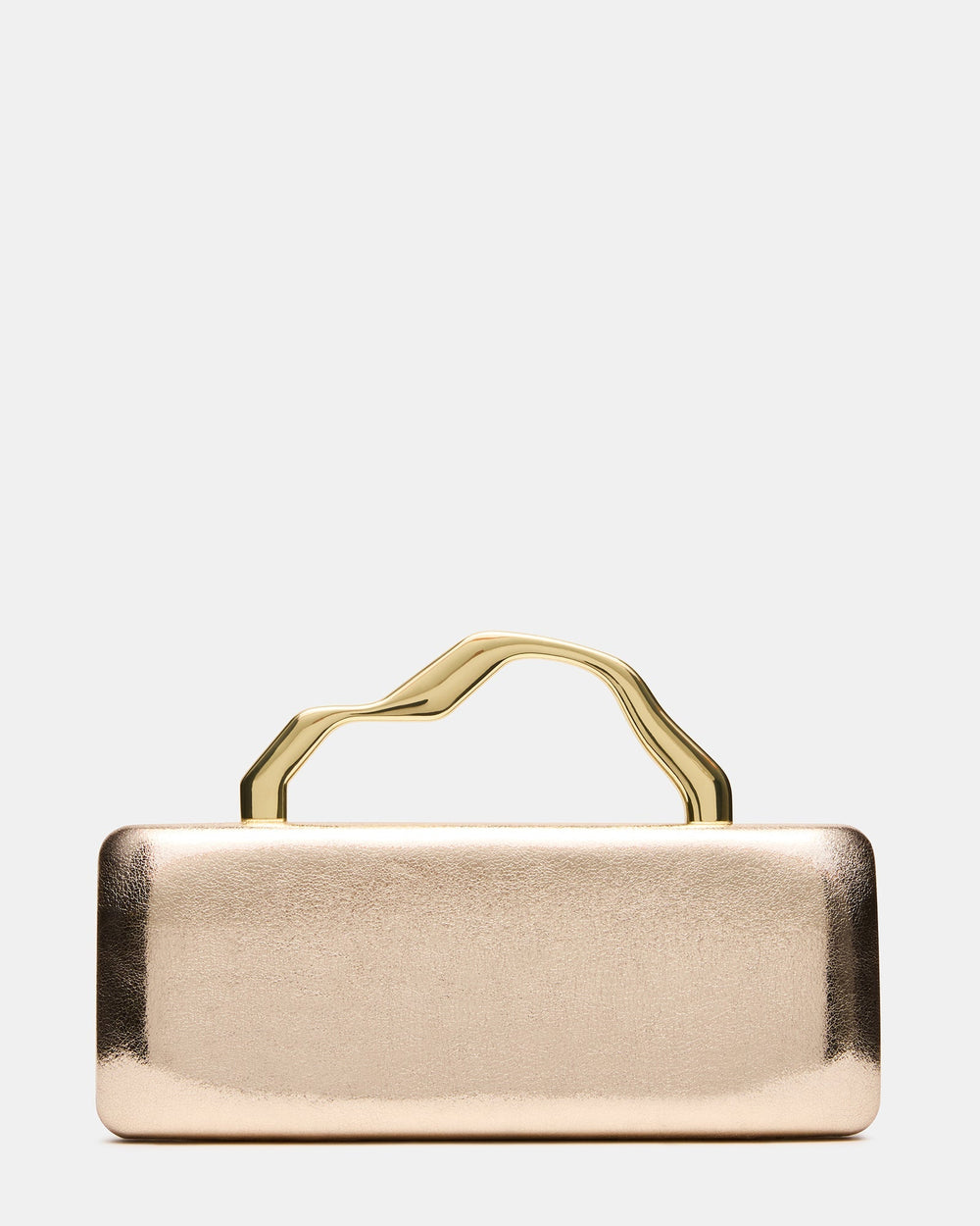 LEENA Bag Gold Wavy Metal Clutch Handbag | Steve Madden