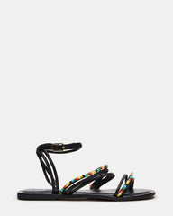 VIMA Black Multi Strappy Multi-Colored Women's Sandal | Steve Madden